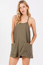 Cotton Cami Mini Dress w/ Romper Lining