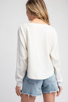 Solid Long Sleeve Sweater Top