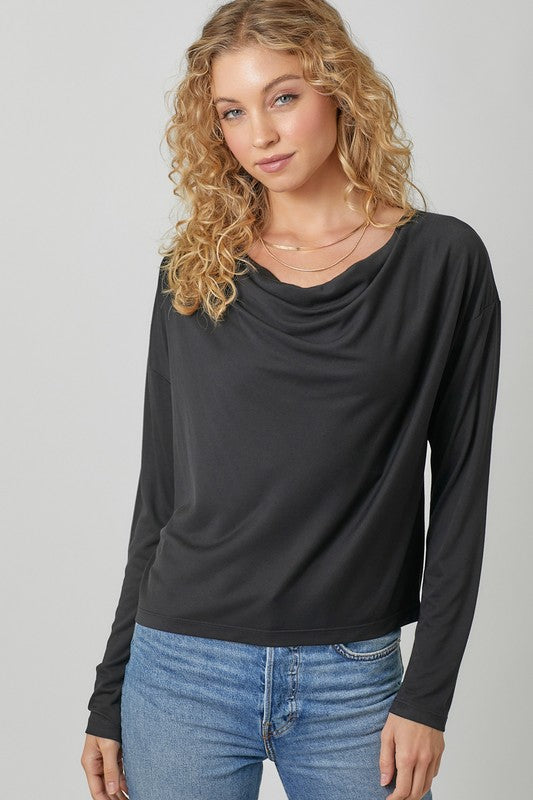 Cowl Neck Modal Top