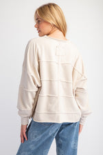 Terry Knit Mineral Wash Pullover