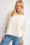 Terry Knit Mineral Wash Pullover