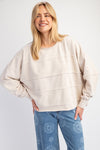 Terry Knit Mineral Wash Pullover