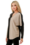 Ariella Color Block Dolman Sleeve Top