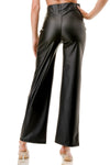 Vegan Leather Straight Pants
