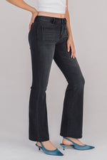 Hidden Mid Rise Happi Flare Jeans