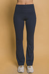 High-Waisted Flared Leggings With Side Pockets