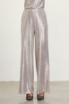 Foil Metal Waist Band Pants