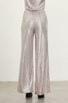 Foil Metal Waist Band Pants