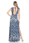 Ariella Deep V Maxi Dress