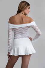 LUCY Stretch Lace Long Sleeve Top