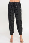 Embroidered Sequins Jogger