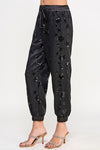 Embroidered Sequins Jogger