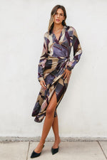 Notable Sensation Midi Shirt Wrap Dress