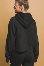 Full- Zip Hoodie With Thumholes