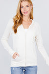 Zip Up Hoodie w/ Kangaroo Pocket Thermal Jacket