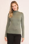 Double Layer Mock Neck Top