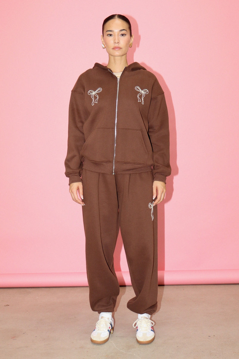 Ribbon Embroidery Sweatpants