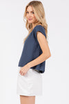 Woven Boxy Top