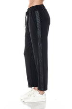 Ariella Straight Leg Pant w/ Vegan Leather Detail