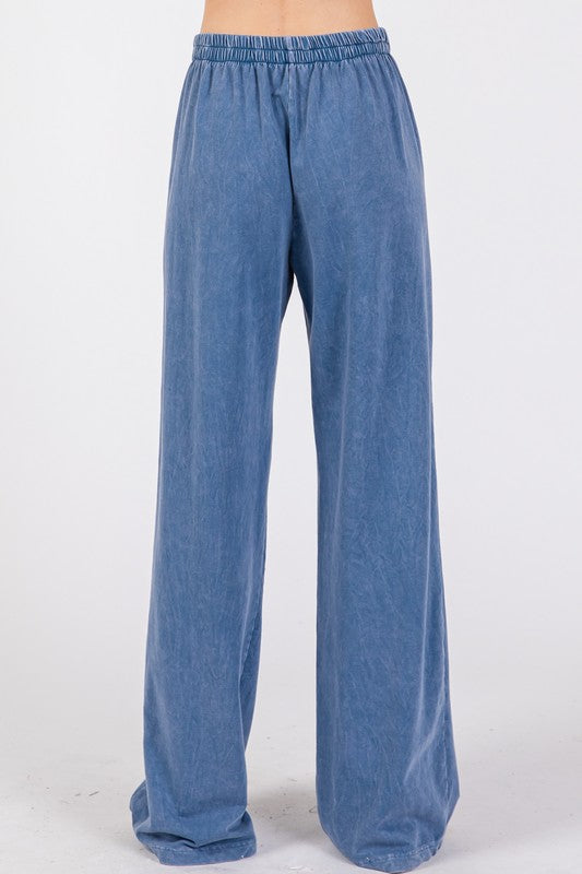 French Terry Wide Leg Pants