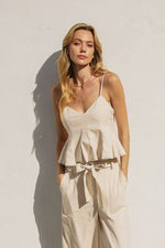 Heaven Sent Sleeveless Flared Top