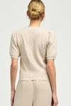 Round Neck Half Sleeve Sweater Top