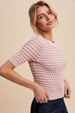 Bubble Textured Knit Top