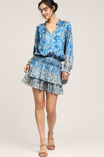 Pleated Mini Dress