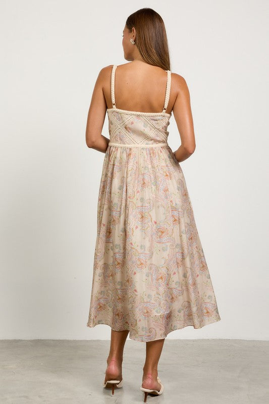 Paisley Halter Neck Dress