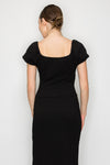 Balloon Sleeve Square Crop Top