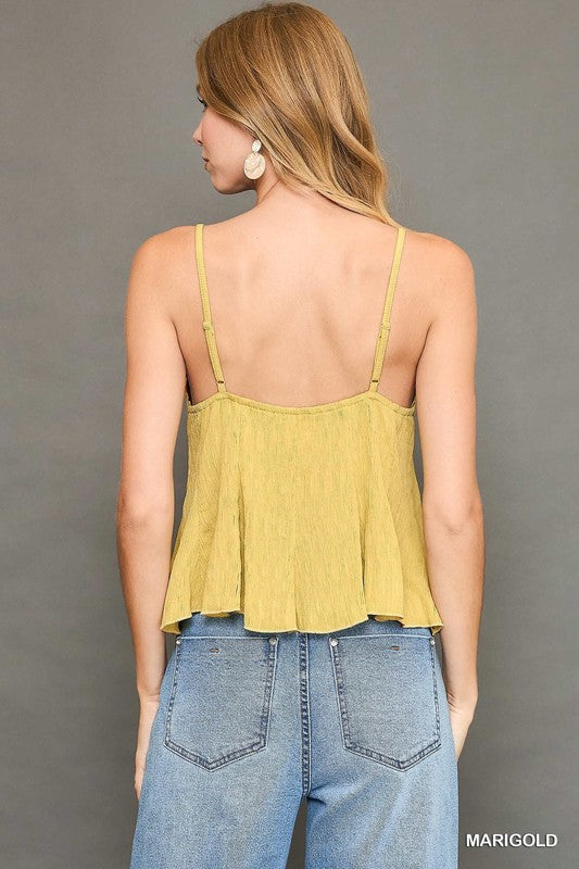 Sleeveless Spaghetti Strap Top