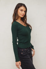 V-Neck Fitted Light Sweater