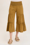XCVI Linen Side Tier Wide Leg Palazzo Pants