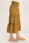 XCVI Linen Side Tier Wide Leg Palazzo Pants