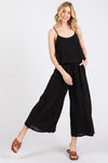 Cami Top w/ Jumpsuit - Black