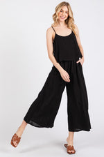 Cami Top w/ Jumpsuit - Black