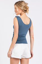 Double Layer Sleeveless Fitted Top