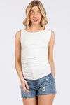 Double Layer Sleeveless Fitted Top