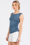 Double Layer Sleeveless Fitted Top