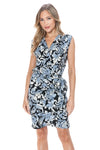 Ariella Printed Tank Dress - Black