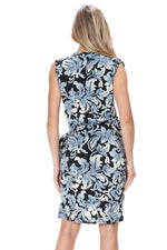 Ariella Printed Tank Dress - Black