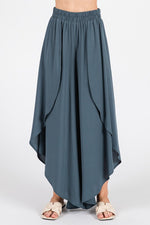 Pre-Wash Woven Overlap Pants