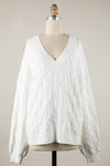 Braid Knit Pattern Sweater