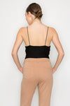 Rib Textured One Shoulder Bodysuit