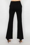 Elastic Waist Fit And Flare Pants