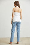 Cable Knit Cotton Halter Top