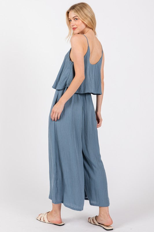 Cami Top w/ Jumpsuit - Slate