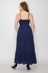 Tiered A-Line Smocked Maxi Dress