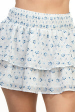 Smocked Waistband Ditsy Mini Skirt
