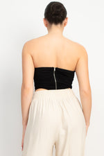 Shirred Corset Tube Top